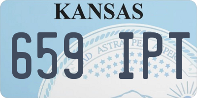 KS license plate 659IPT