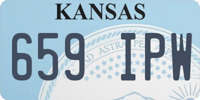 KS license plate 659IPW