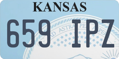 KS license plate 659IPZ