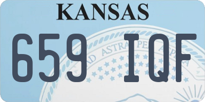 KS license plate 659IQF