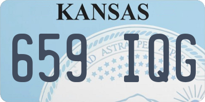 KS license plate 659IQG