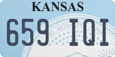 KS license plate 659IQI
