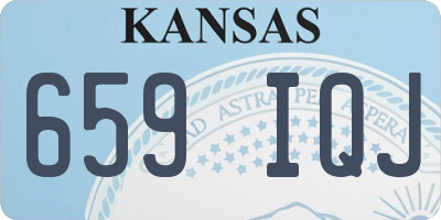 KS license plate 659IQJ