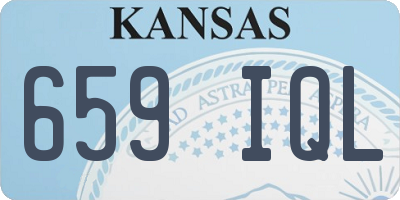 KS license plate 659IQL