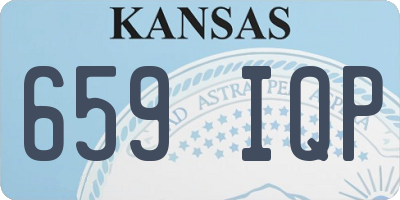 KS license plate 659IQP