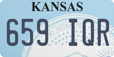 KS license plate 659IQR