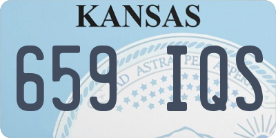 KS license plate 659IQS