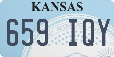 KS license plate 659IQY