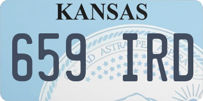 KS license plate 659IRD