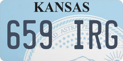 KS license plate 659IRG