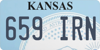 KS license plate 659IRN