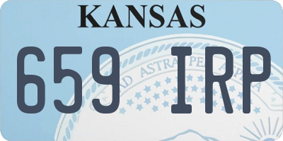 KS license plate 659IRP