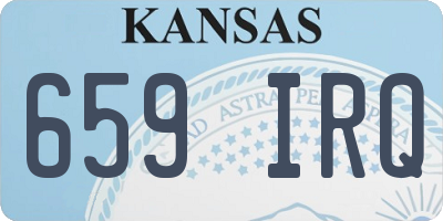 KS license plate 659IRQ