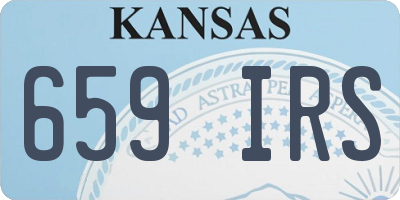 KS license plate 659IRS