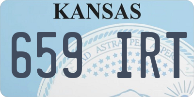 KS license plate 659IRT