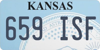 KS license plate 659ISF