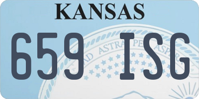 KS license plate 659ISG