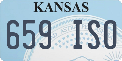 KS license plate 659ISO