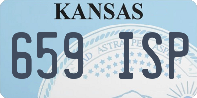 KS license plate 659ISP