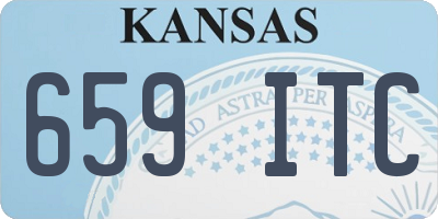 KS license plate 659ITC
