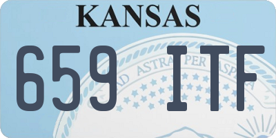 KS license plate 659ITF