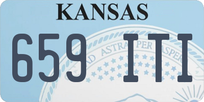 KS license plate 659ITI