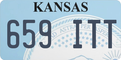 KS license plate 659ITT