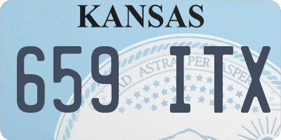 KS license plate 659ITX