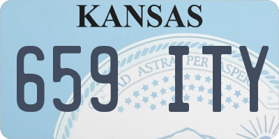 KS license plate 659ITY
