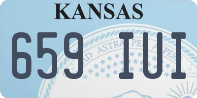 KS license plate 659IUI
