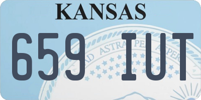 KS license plate 659IUT