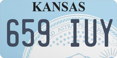 KS license plate 659IUY
