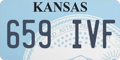 KS license plate 659IVF