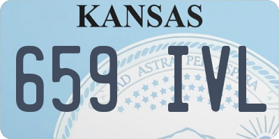 KS license plate 659IVL