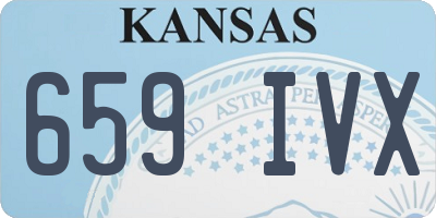 KS license plate 659IVX