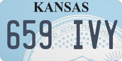 KS license plate 659IVY