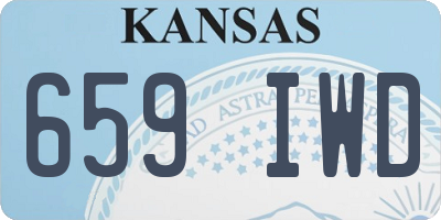 KS license plate 659IWD