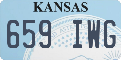 KS license plate 659IWG