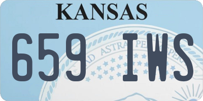 KS license plate 659IWS