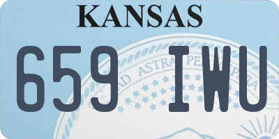KS license plate 659IWU