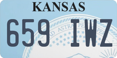 KS license plate 659IWZ