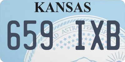 KS license plate 659IXB