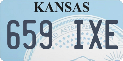 KS license plate 659IXE