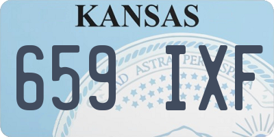 KS license plate 659IXF
