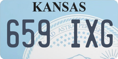 KS license plate 659IXG
