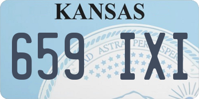 KS license plate 659IXI