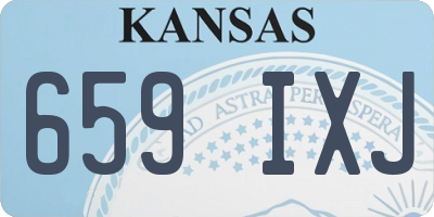 KS license plate 659IXJ