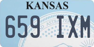 KS license plate 659IXM