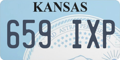 KS license plate 659IXP
