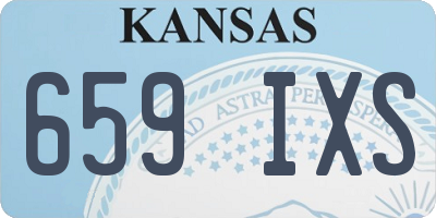 KS license plate 659IXS